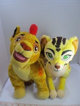 Disney Lion Guard lot of 2 Kion Lion 11&quot; /Fuli Cheetah 12&quot; Stuffed Plush - $32.73