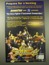 2002 Sega Virtua Fighter 4 Video Game Advertisement - Prepare for a beating - £14.54 GBP
