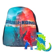 Godzilla vs King Kong Graphic Novelty 3D Backpack and Bright Color Fidget Toys - £27.10 GBP