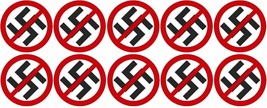 10x40mm Vinyl Stickers Antifa Antifascist Antiracist ANL sharp anti-fasc... - £4.66 GBP