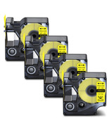 Dymo 18433 DYMO RHINO 3/4IN X 18FT, YELLOW VINYL LABELS - $71.37 CAD