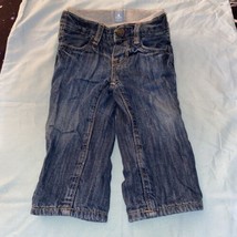 Baby Gap Baby Boy Lined Denim Jeans Pants 6-12 Months Blue Waist 17” - £4.50 GBP