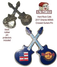 Hard Rock Cafe 2017 Orlando MSNA Crossed Guitars Trading Pin  J-3295-CC - $19.95