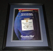 1982 Canadian Club Whisky Framed 11x14 ORIGINAL Advertisement - £27.12 GBP