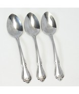 Oneida Arbor Rose True Rose Teaspoons 6&quot; Lot of 3 - $8.81