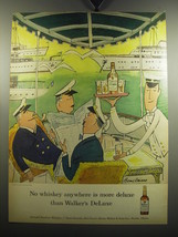 1957 Walker&#39;s DeLuxe Bourbon Advertisement - art by Ludwig Bemelmans - £14.55 GBP