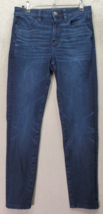 American Eagle Outfitters Dream Jegging Jeans Women 4 Dark Blue Cotton High Rise - £18.08 GBP