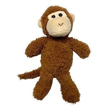 Adorable Monkey Fuzzy Eyelash Soft Fuzzy Stuffed Animal Plush Lovey Staples - £7.95 GBP