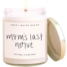 Moms Last Nerve Candle Look Its on Fire Candle for Mom Daughters Son Mothers Day - £32.31 GBP