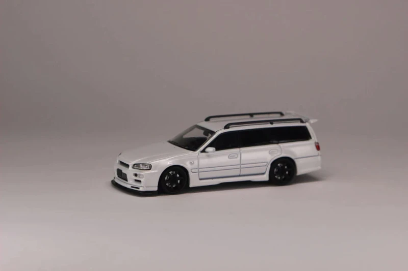 Play Street Weapon SW 1:64 Nissan Stagea R34 pearl white  Diecast Model Car - £53.72 GBP
