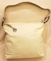 Brighton Special Edition Handbag/Shoulder Bag White Patent Embossed Leather - $69.98