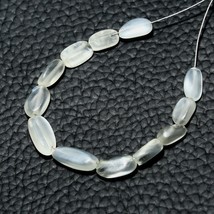 10.60cts Natural Moonstone Oval Beads Loose Gemstone 12pcs Size 7x4mm To 10x4mm - £2.35 GBP