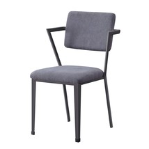 Ergonomic Grey Open Back Upholstered Office Chair - $6,457.26 MXN