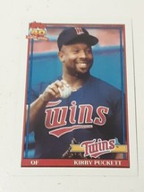Kirby Puckett Minnesota Twins 1991 Topps Card #300 - £0.78 GBP