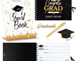 Class of 2024 Graduation Guest Book 3 Pcs with Pen and Wood Table Sign P... - $33.50