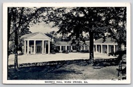 Georgia Hall Warm Springs GA Postcard X22 - $3.95