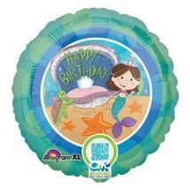 Mermaid Happy Birthday Balloon - $1.37