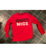 Boy&#39;s Old Navy Naughty is The New Nice Top Medium 8 Long Sleeve*Pre Owne... - $13.66 CAD