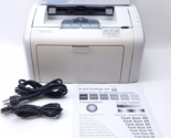 HP LaserJet 1018 Monochrome Laser USB Printer TESTED - NEW INK - £72.47 GBP