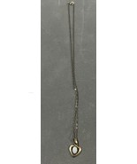 Vintage 14KT Gold Filled Opal Heart Necklace 16&quot; Marked R Inc - $30.00