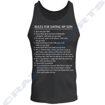 Rules For Dating My Son T-Shirt - Birthday Gift for Dad Him Fathers Day Tank Top - £8.57 GBP