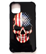 For iPhone 11 6.1 Skull American Flag TPU Cell Phone Case - £10.07 GBP
