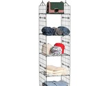 Metal Wire Hanging Closet Organizer, Adjustable Height 5-Shelf Closet Sh... - $65.99