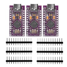 3Pcs Pro Micro Board Atmega32U4 Leonardo 5V/16Mhz Module Board Type C Po... - £36.19 GBP