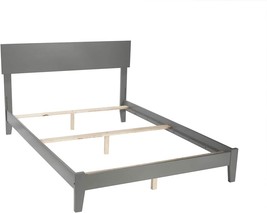 Grey Full-Size Afi Orlando Platform Bed With Open Footboard And Turbo Charger. - £249.37 GBP