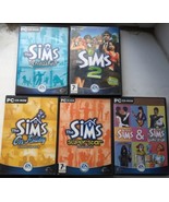 The Sims  PC Games CD-ROM X 5 Bundle Expansion Packs - £14.52 GBP