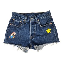 Levis Premium 501 XX Super Mario Shorts Womens Size 26 Button Fly Cut Of... - $32.07
