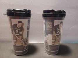 Hershey Bears Souvenir Travel Cups Mugs w/Lids 75th anniversary Pair (2) - $421.73 MXN