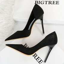 Sexy Party Shoe Women Plus Size 6168-1-black 35 - £33.07 GBP