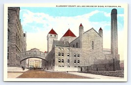 Postcard Allegheny County Jail &amp; Bridge of Sighs Pittsburgh Pennsylvania PA - £2.89 GBP