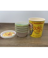 Vintage Advertising Sweetheart Bake Cups Fluted Paper Cup Pkg Stamp 33 C... - $19.75