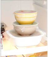 Reusable Stretch to Fit Silicone Wraps Cover Bowls &amp; Dishes Keep Fresh S... - $92.21 MXN