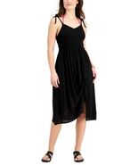 MSRP $38 Miken Juniors Smocked Midi Dress Cover-Up Black Size Small - $30.15 CAD
