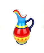 Multicolor Large Ceramic Pitcher Southwestern - $222.50 MXN