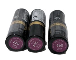 Revlon Super Lustrous Lipstick #660 Berry Haute – Crème Finish – Lot of ... - $21.99