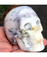 Rare Purple Dendritic Opal Skull Merlinite Psychic Ability Personal Power Magic - $475.00