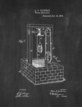 Water Elevator Patent Print - Chalkboard - £6.25 GBP+