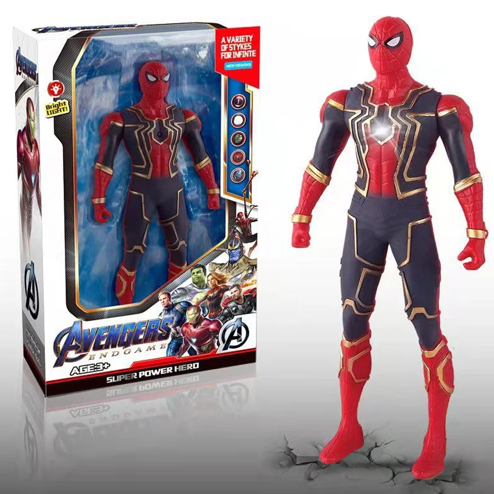 Original Marvel Spiderman Action Figure Toy Hulk Ironman Captain Pvc Mov... - $11.97+