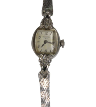 Vintage Bulova 23 Jewel 10K Rolled Gold Face Women&#39;s Watch Keeps Time - $24.70