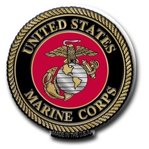 Marine Corps Usmc Ega Military Logo 5&quot; Fridge Magnet Made In Usa - £18.77 GBP