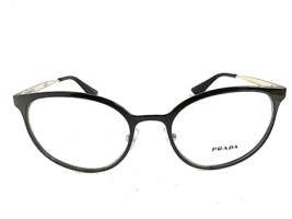 New PRADA VPR 5T3 Black Round 52mm Women&#39;s Eyeglasses Frame #8 - £150.27 GBP
