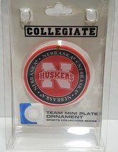 Nebraska Cornhuskers Ceramic Mini Plate Ornament - NCAA - $231.97 MXN
