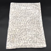 Baby Starters Blanket Snow Leopard Gray White Silver Single Layer - £31.33 GBP