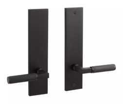 New Satcher Solid Brass Dummy Entrance Set with Knurled Lever Handle - L... - $89.95