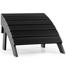 Adirondack Folding Ottoman with All Weather HDPE-Black - Color: Black - £88.83 GBP