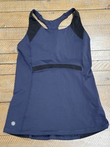 ATHLETA Racer Tank Top Navy/Black T-Back Pockets - Size S - £12.77 GBP